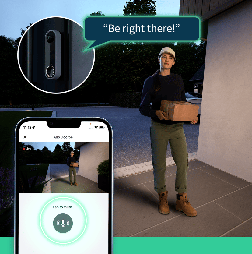 Arlo Wire-Free Video Doorbell Black