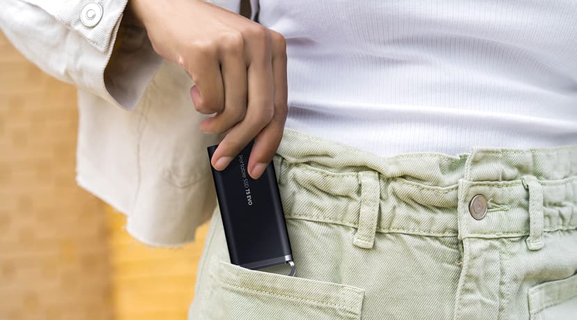 Samsung T5 EVO 2TB G1 Portable SSD USB Type-C Sort