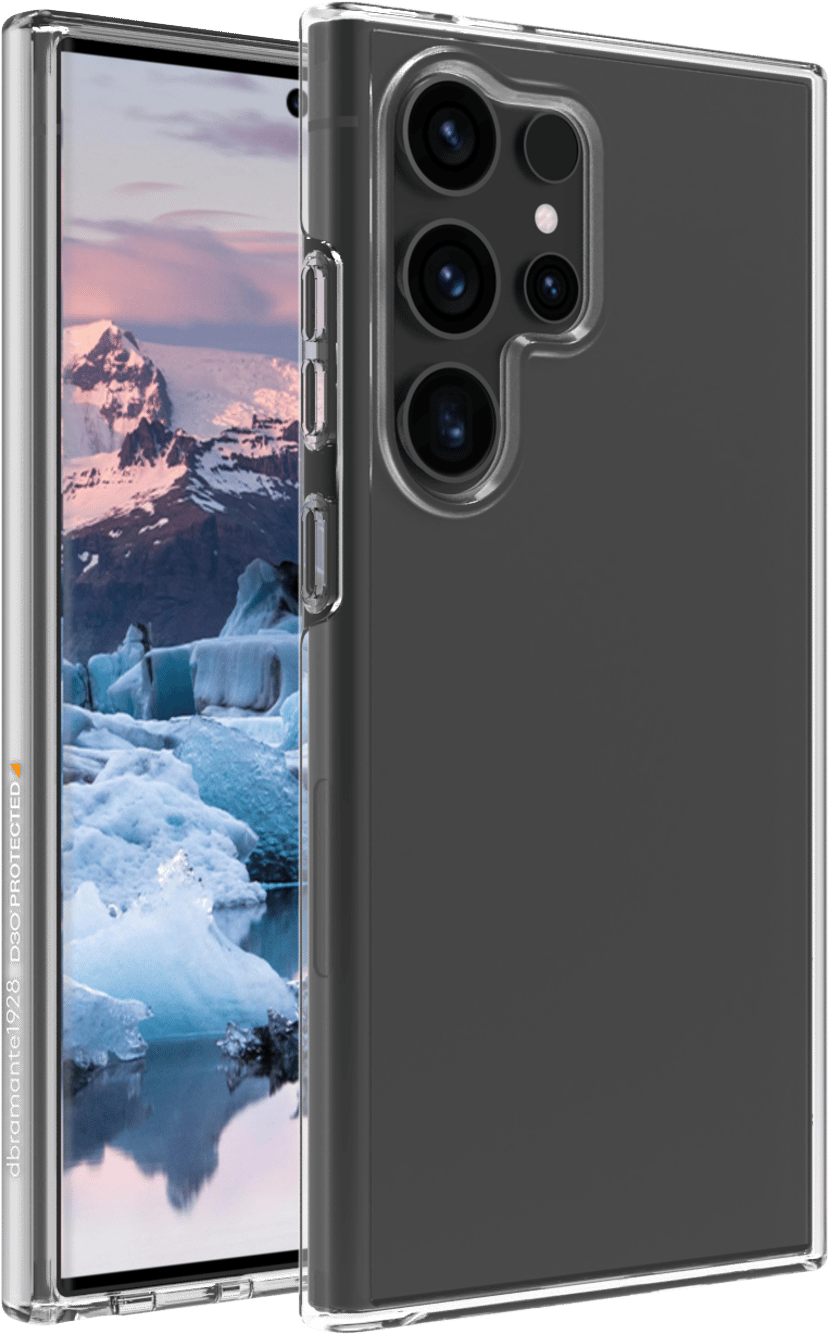 dbramante1928 Iceland Ultra D3O 100% återvunnen plast Samsung Galaxy S24 Ultra Transparent