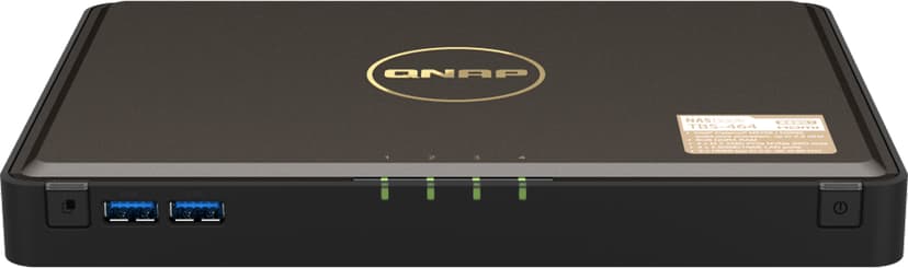 QNAP TBS-464 NAS Desktop Ethernet/bredbåndsforbindelse Sort N5105