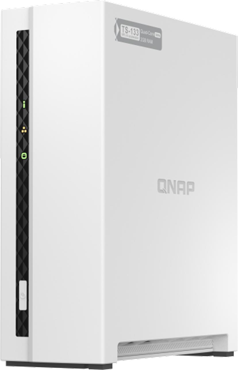 QNAP TS-133 NAS- & lagringsservrar Tower Cortex-A55 2 GB DDR4 0 TB QNAP Turbo System Vit
