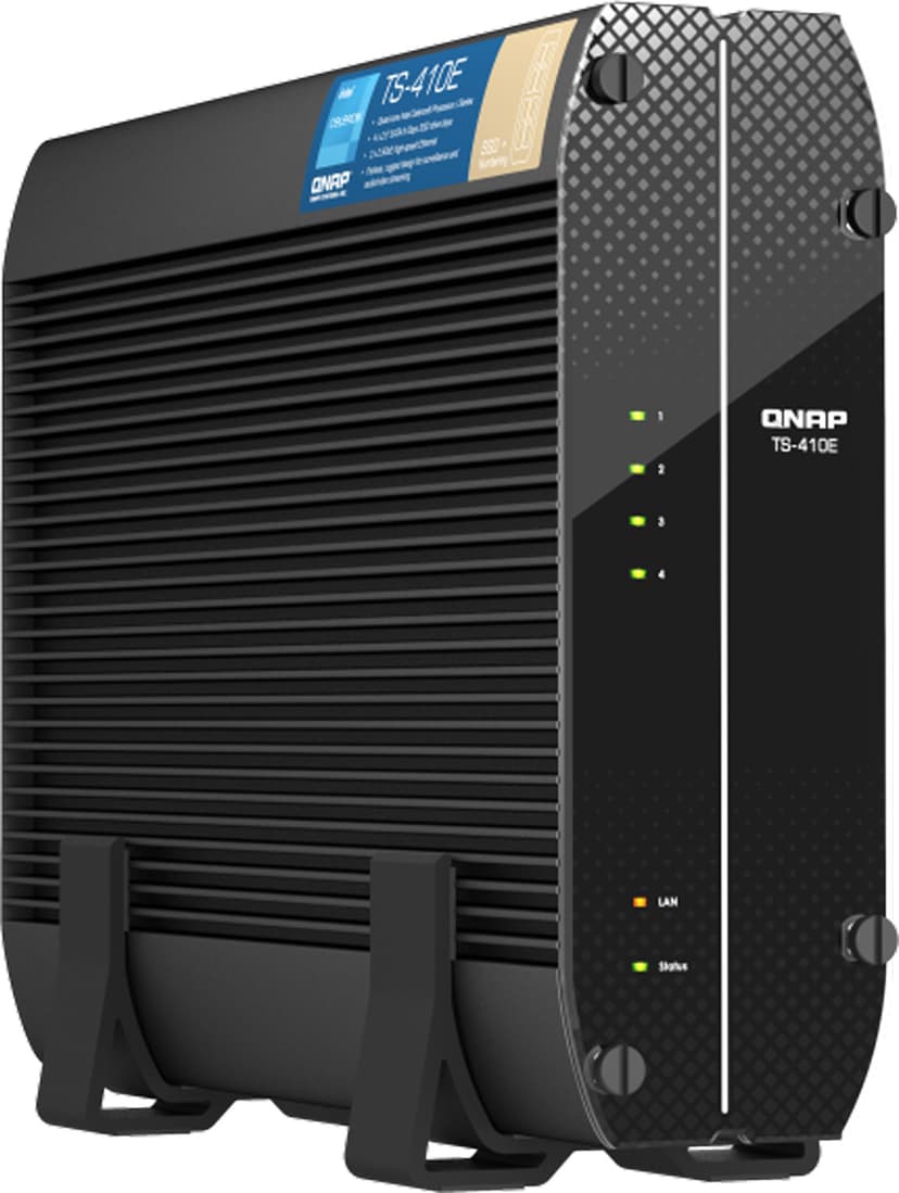 QNAP TS-410E NAS Tower Intel® Celeron® J6412 8 GB 0 TB QNAP QTS Svart