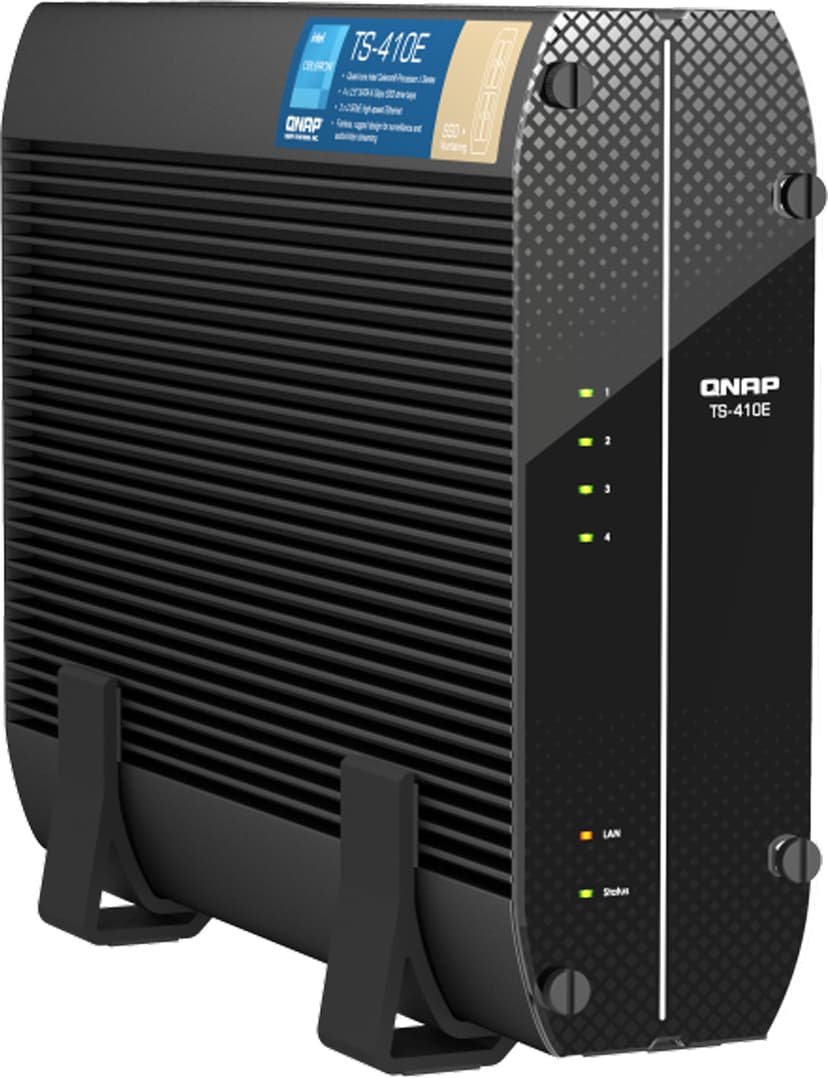 QNAP TS-410E NAS Tower Intel® Celeron® J6412 8 GB 0 TB QNAP QTS Zwart