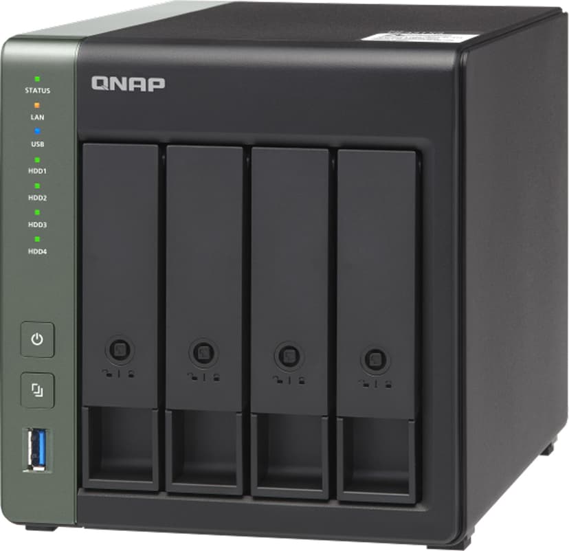 QNAP TS-431X3 NAS Tower Nätverksansluten (Ethernet) Svart Alpine AL-314