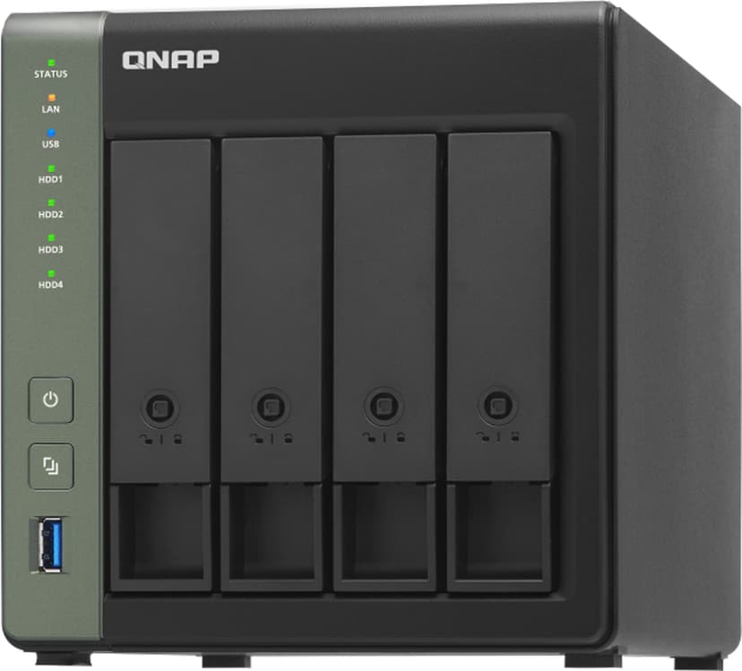 QNAP TS-431X3 NAS Tower Nätverksansluten (Ethernet) Svart Alpine AL-314
