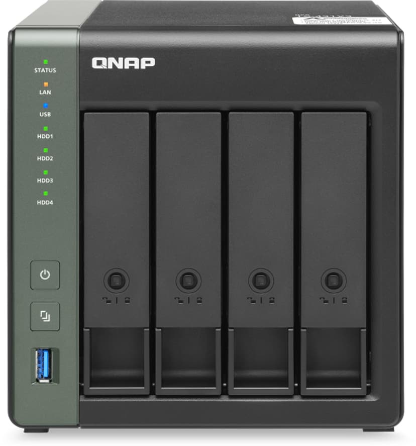 QNAP TS-431X3 NAS Tower Nätverksansluten (Ethernet) Svart Alpine AL-314