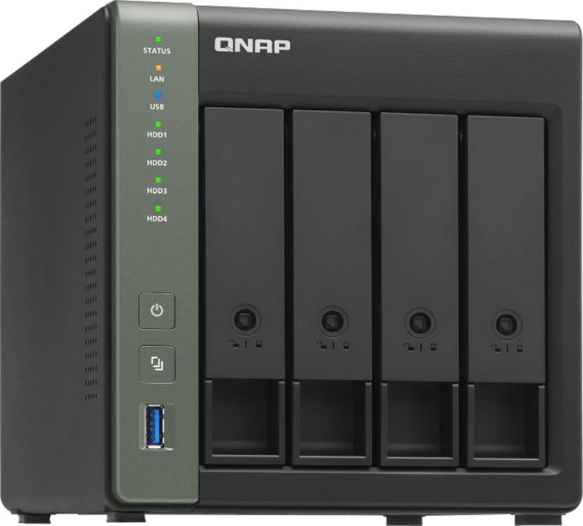QNAP TS-431X3 NAS Tower Nätverksansluten (Ethernet) Svart Alpine AL-314
