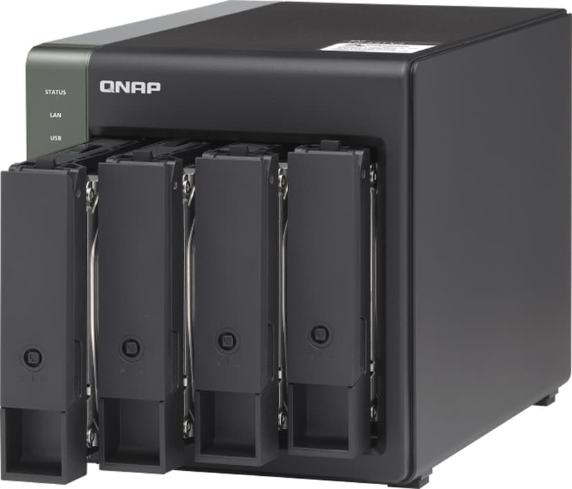 QNAP TS-431X3 NAS Tower Nätverksansluten (Ethernet) Svart Alpine AL-314