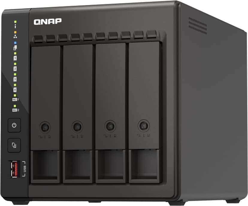 QNAP TS-453E NAS Tower Intel® Celeron® J6412 8 GB 0 TB QNAP QTS Zwart