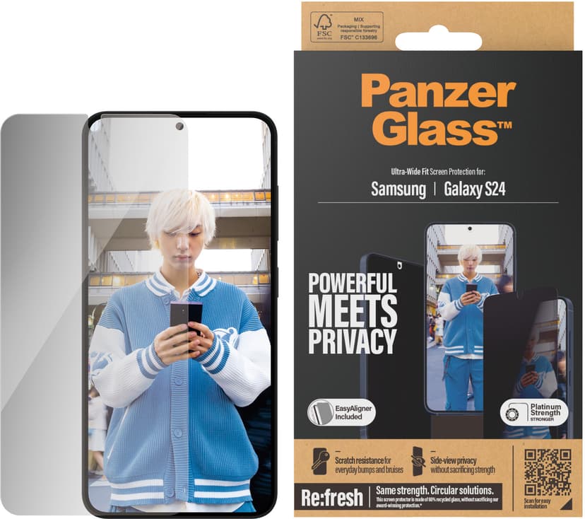 Panzerglass Ultra-wide Fit Privacy skärmskydd Samsung Galaxy S24
