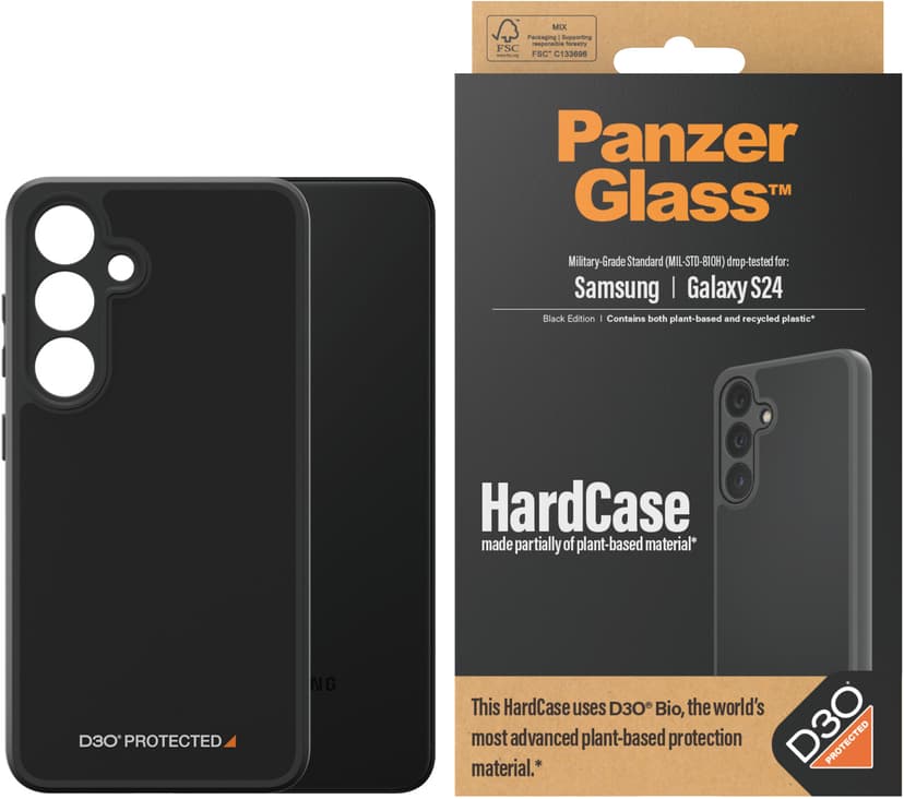 Panzerglass Hardcase With D3O Samsung Galaxy S24 Gjennomsiktig