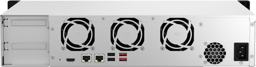 QNAP TS-864EU NAS Rack (2U) Intel® Celeron® 4 GB DDR4 0 TB QNAP Turbo System Zwart