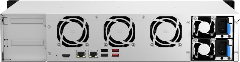 QNAP TS-864EU-RP NAS Teline ( 2U ) Intel® Celeron® N5095 4 GB DDR4 0 TB QNAP Turbo System musta