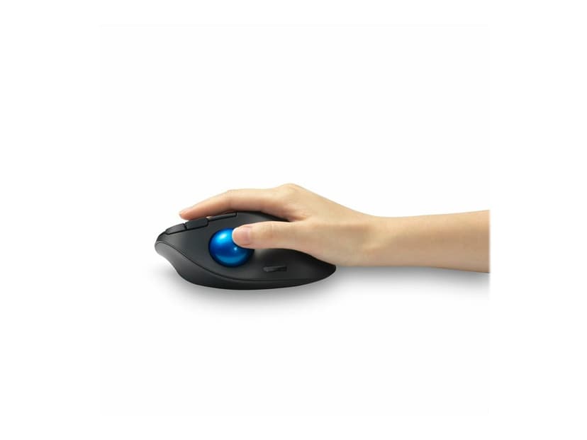 Kensington Pro Fit Ergo TB450 Trådlös RF + Bluetooth Styrkula Svart, Blå