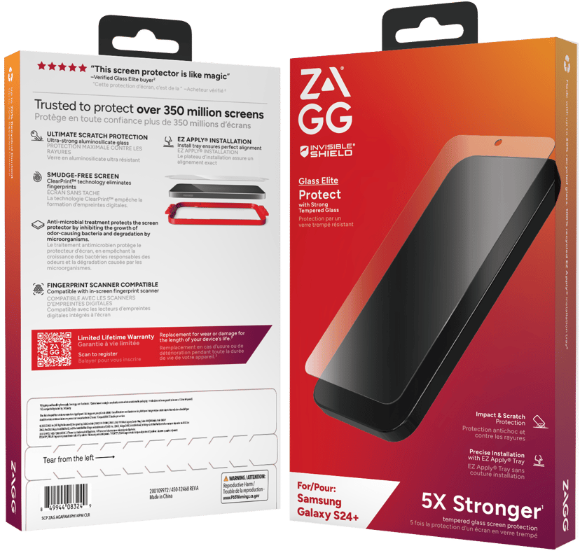 Zagg Invisibleshield Glass Elite Samsung Galaxy S24+ Samsung Galaxy S24+