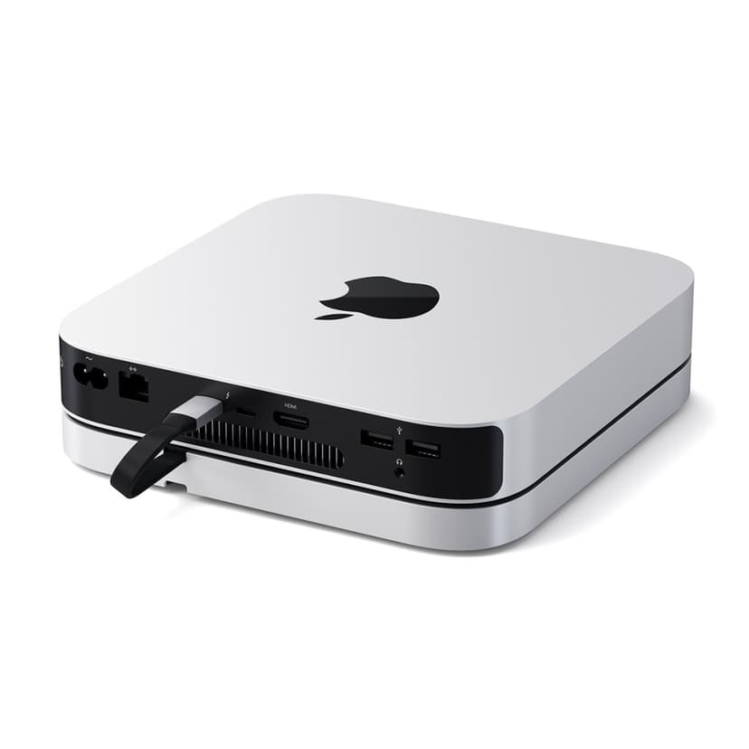 Satechi Stativ og hub for Mac mini/Studio med NVMe SSD-spor USB 3.2 Gen 2 (3.1 Gen 2) Type-C