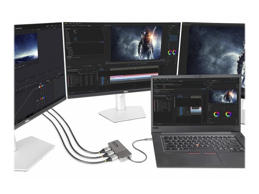 Startech USB-C To 3X HDMI MST HUB 4K 60HZ