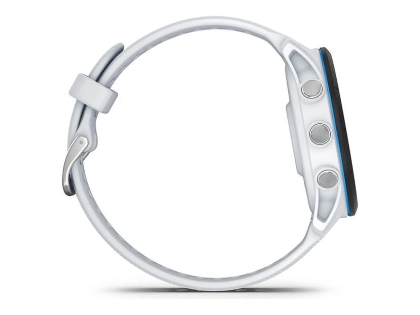 Garmin Forerunner 255 Music 3,3 cm (1.3") MIP 46 mm Digital 260 x 260 pixlar Pekskärm Vit Wi-Fi GPS
