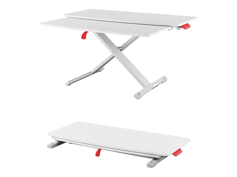 Leitz Cosy Ergo Korkeussäädettävä pöytäteline, jossa on näppäimistöalusta