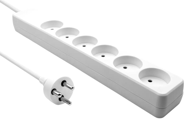 Microconnect Danish 6-way power strip