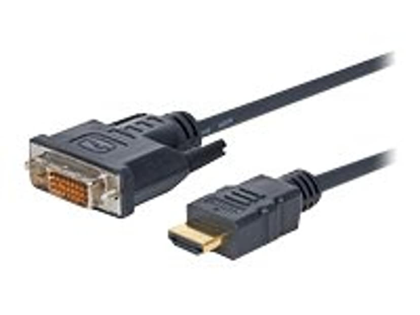 Vivolink PROHDMIDVI20 videokabeladapter 20 m HDMI Typ A (standard) DVI-D Svart 20m HDMI DVI-D Svart