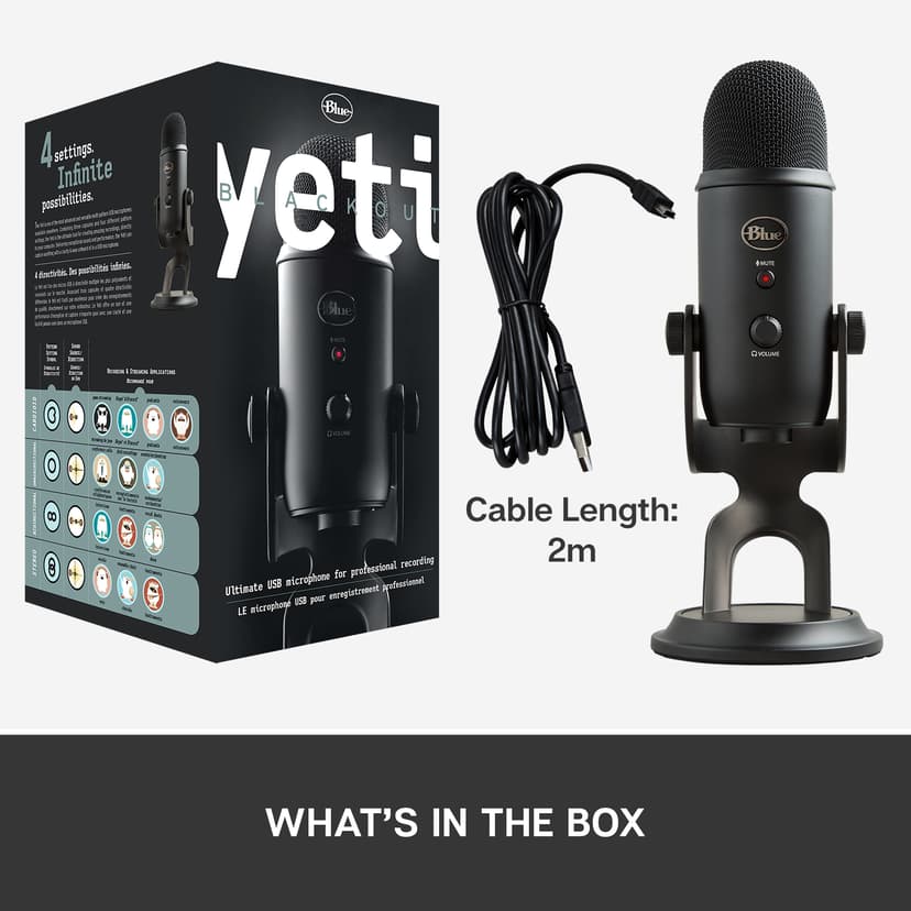 Logitech BLUE Yeti USB Blackout