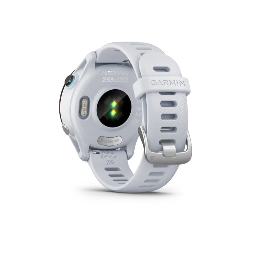 Garmin Forerunner 255S 2,79 cm (1.1") 41 mm Digital 218 x 218 pixlar Pekskärm Svart, Vit GPS Svart, Vit
