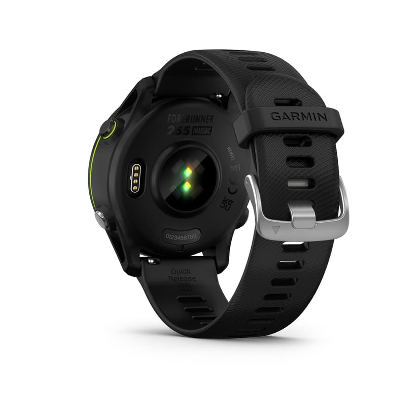 Garmin Forerunner 255 Music 3,3 cm (1.3") MIP 46 mm Digital 260 x 260 pixlar Pekskärm Svart Wi-Fi GPS