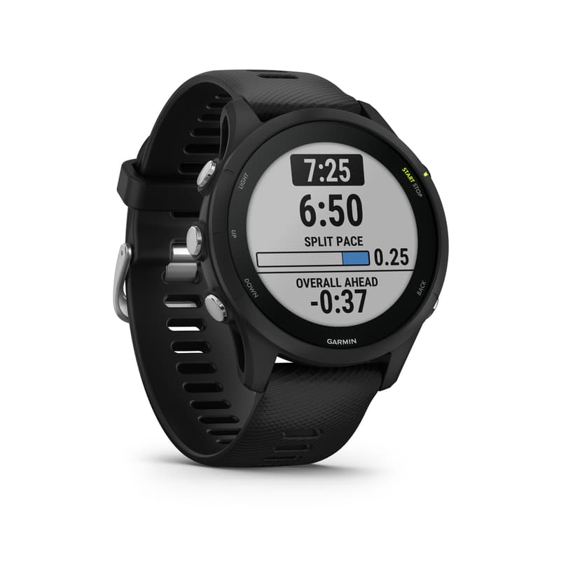 Garmin Forerunner 255 Music 3,3 cm (1.3") MIP 46 mm Digitalt 260 x 260 piksler Berøringsskjerm Sort Wi-Fi GPS