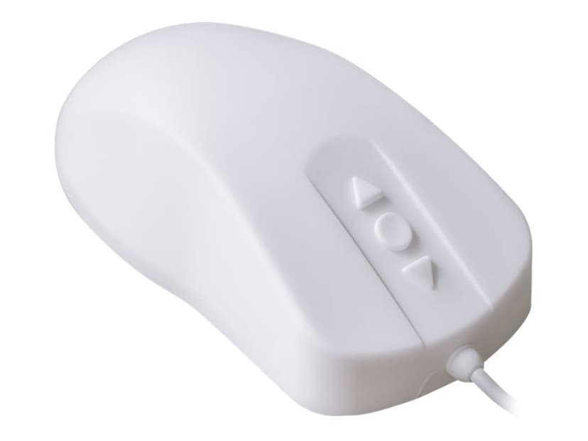 Contour Design Active Key ClassicClean Medical IP68 Scroll Buttons USB-A Mus Hvit