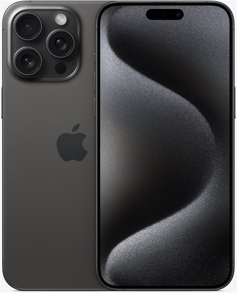Apple iPhone 15 Pro Max 17 cm (6.7") Dobbel SIM iOS 17 5G USB Type-C 256 GB Titan, Sort 256GB Sort, Titan