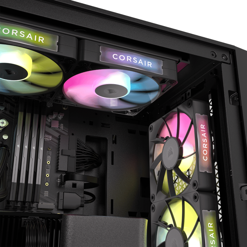Corsair RX RGB ICUE Link RX120 RGB 120MM Single Tuuletin Musta