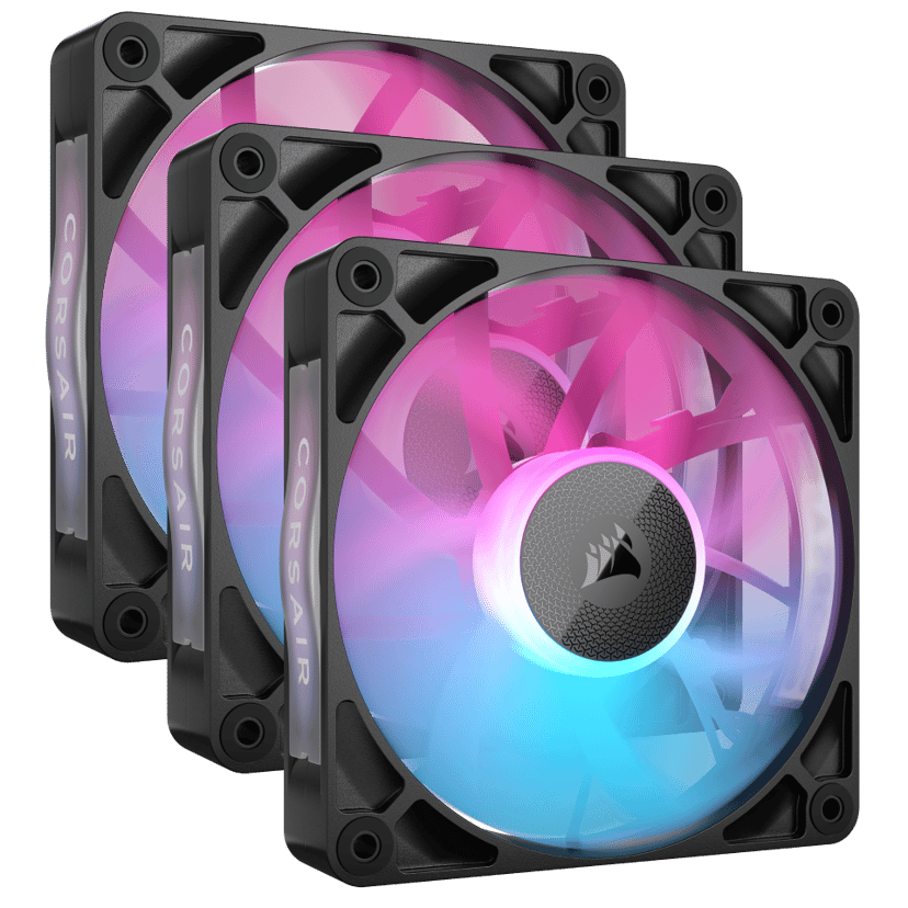 Corsair RX RGB ICUE Link RX120 RGB 120MM Triple Tuuletin Musta