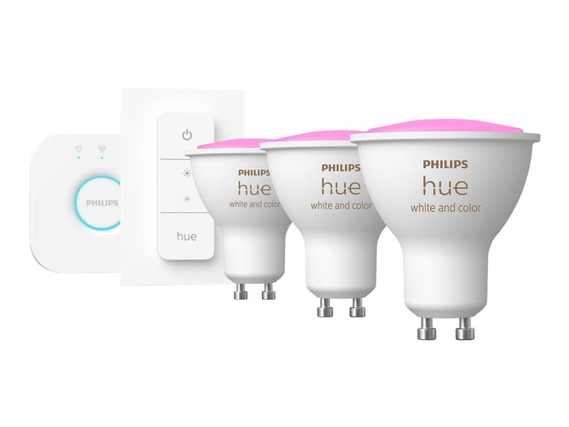 Philips Hue Startkit 3 x GU10 - White and Color Ambiance