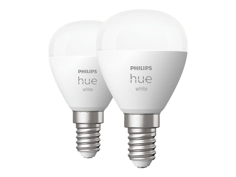 Philips Hue White Klotlampa – E14 smart ljuskälla – (2-pack)