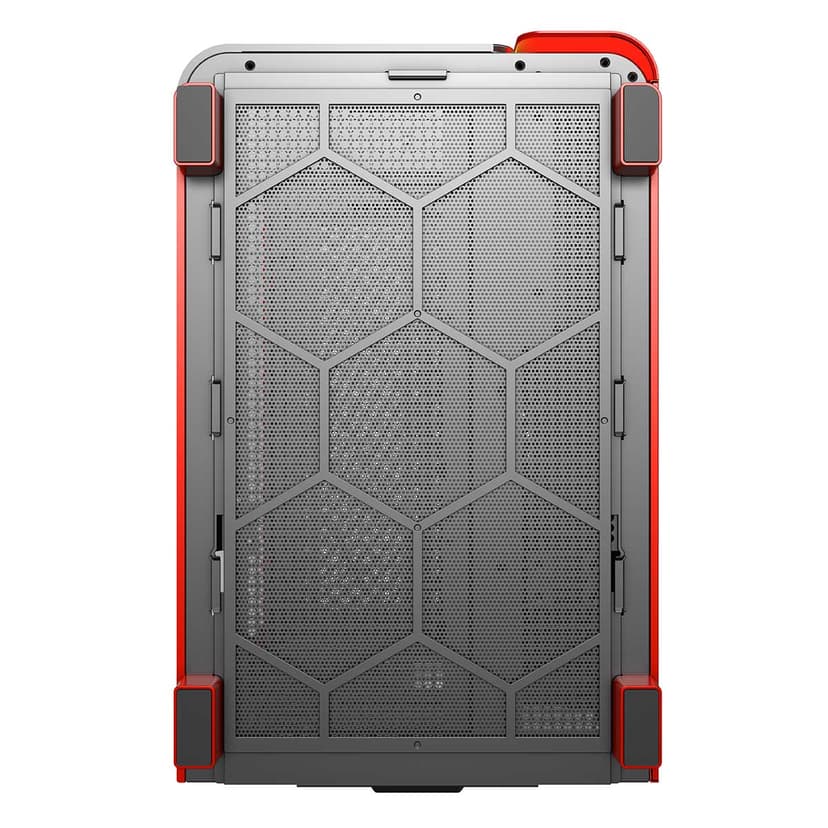 Montech King 95 Curved Glass Midi Tower Rød