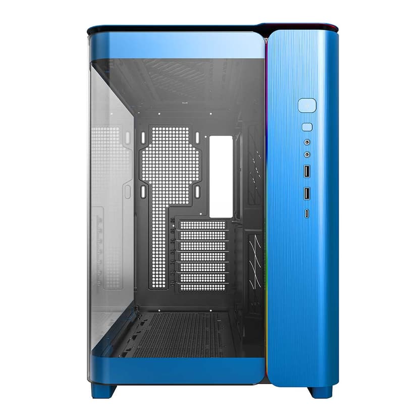 Montech King 95 Curved Glass Midi Tower Blå