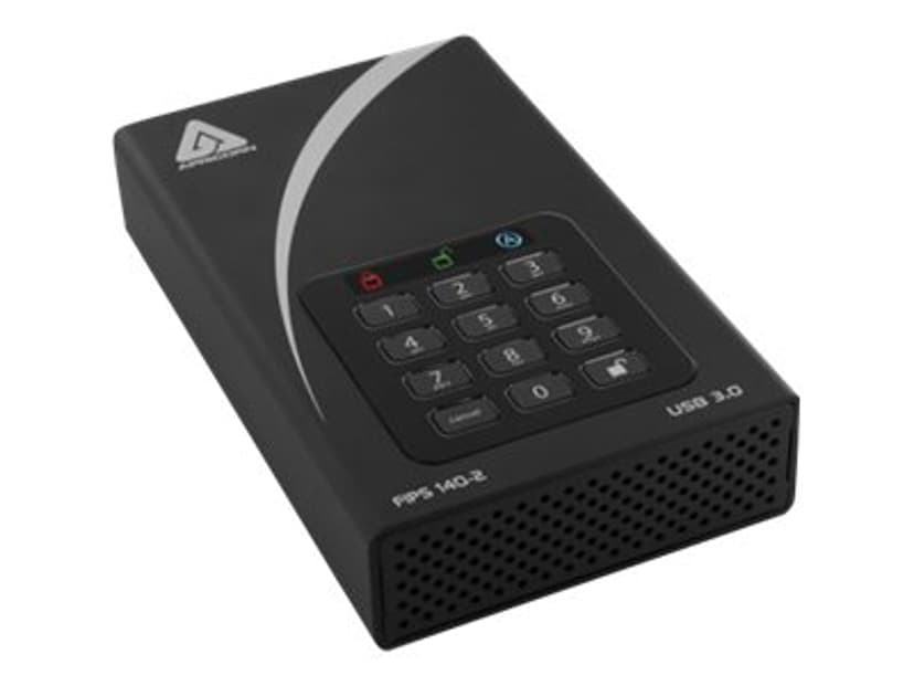 Apricorn AEGIS Padlock DT 16TB Desktop Drive 256-BIT FIPS Svart