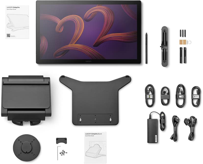 Wacom DTH227K0B-ST ritplattor Svart 476 x 268 mm USB