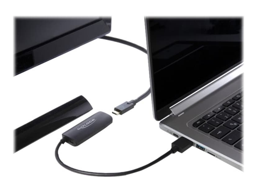 Delock HDMI to USB-C adapter HDMI USB C Sort