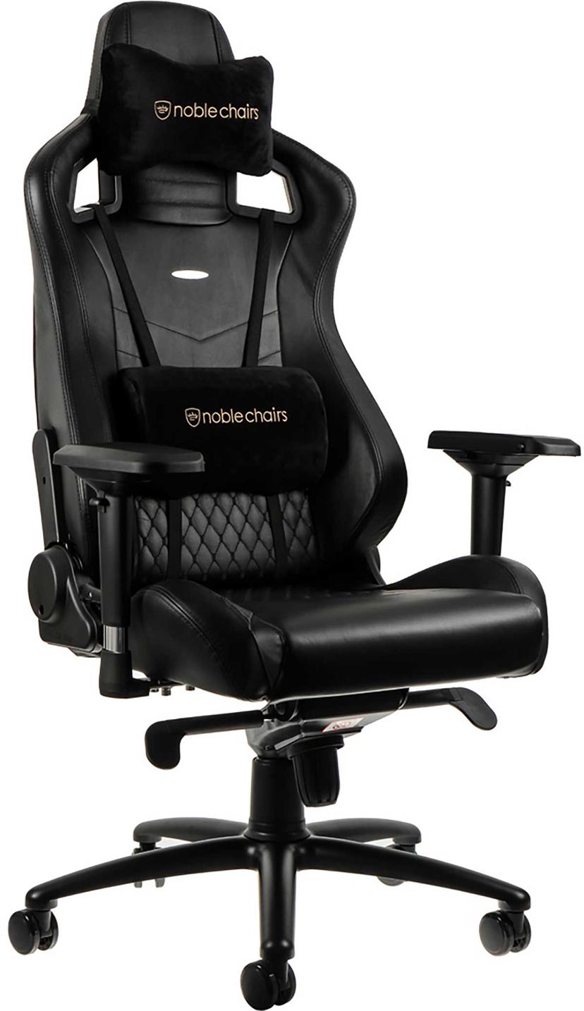 noblechairs EPIC PC-spelsstol Stoppad sits Svart