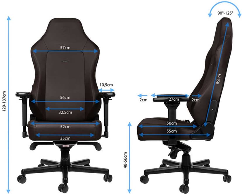noblechairs Hero PC-gamingstol Polstret Sete Brun