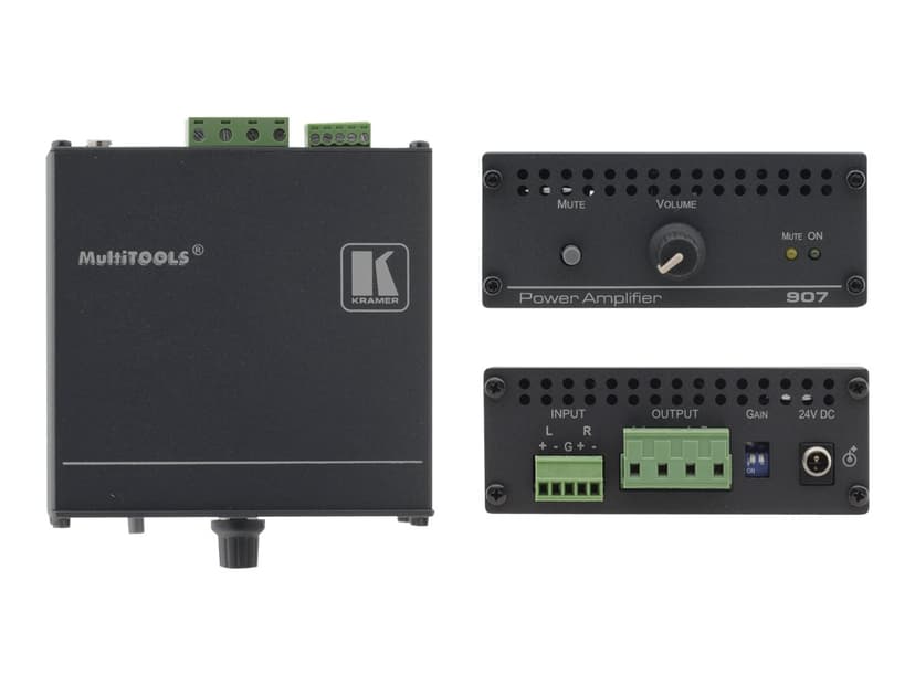 Kramer Electronics 11-70817090 audio versterker 2.0 kanalen Thuis Zwart