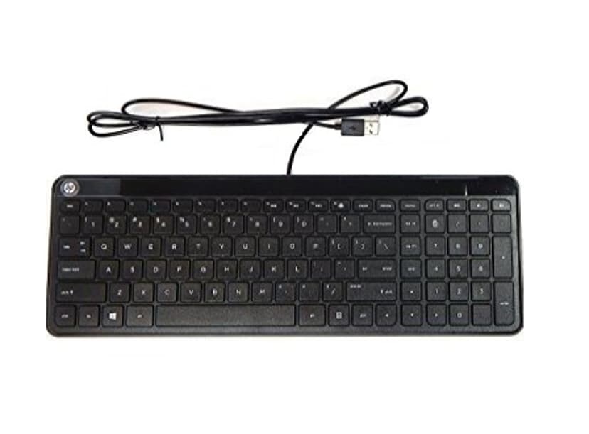 HP 801526-BB1 tangentbord USB Hebreisk Svart Kabel Hebreisk