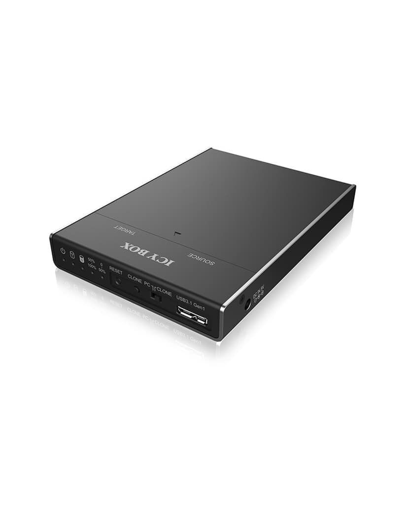Icy Box IB-2812CL-U3 USB 3.2 Gen 1 (3.1 Gen 1) Type micro-B Musta