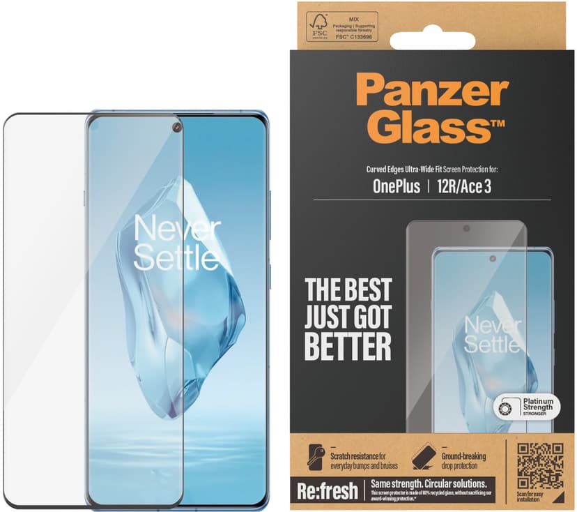 Panzerglass Ultra-Wide Fit OnePlus 12R