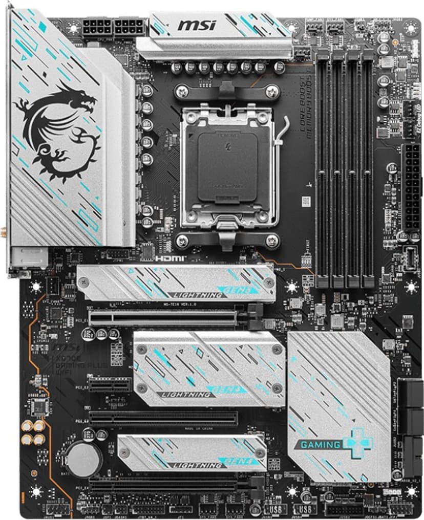 MSI X670E Gaming Plus WIFI Socket AM5 ATX Bundkort