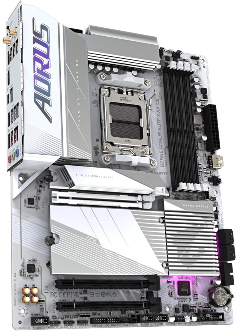 Gigabyte B650E Aorus Elite X Ax Ice Socket AM5 ATX Hovedkort