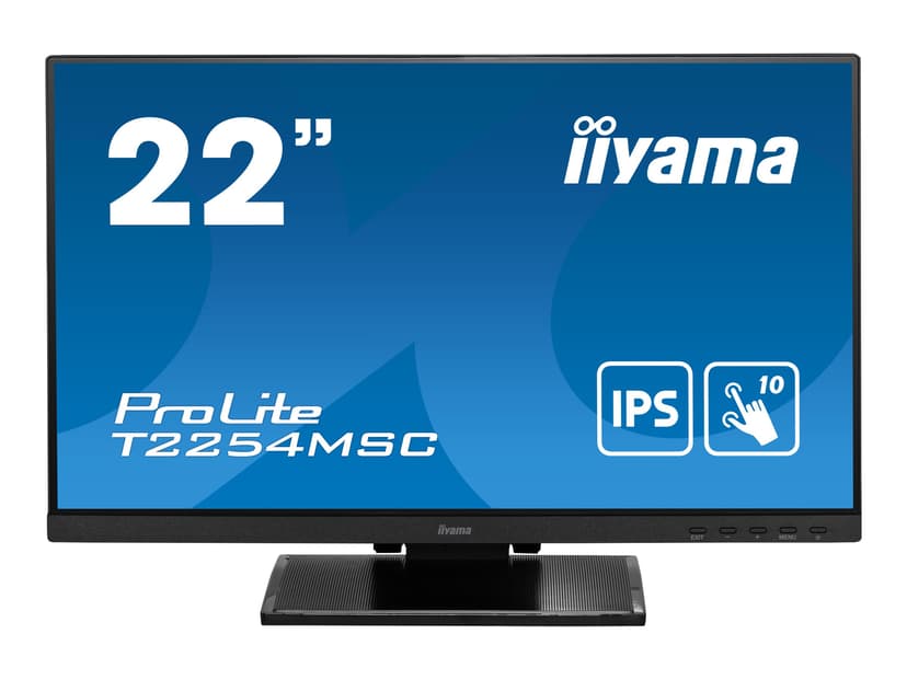 iiyama Prolite T2254MSC-B1AG 21.5" PCAP 10P-Touch FHD 16:9 21.5" 1920 x 1080pixels IPS 16:9 60Hz