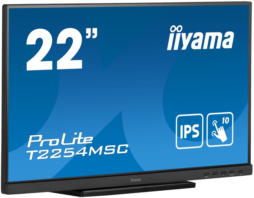 iiyama Prolite T2254MSC-B1AG 21.5" PCAP 10P-Touch FHD 16:9 21.5" 1920 x 1080pixels IPS 16:9 60Hz